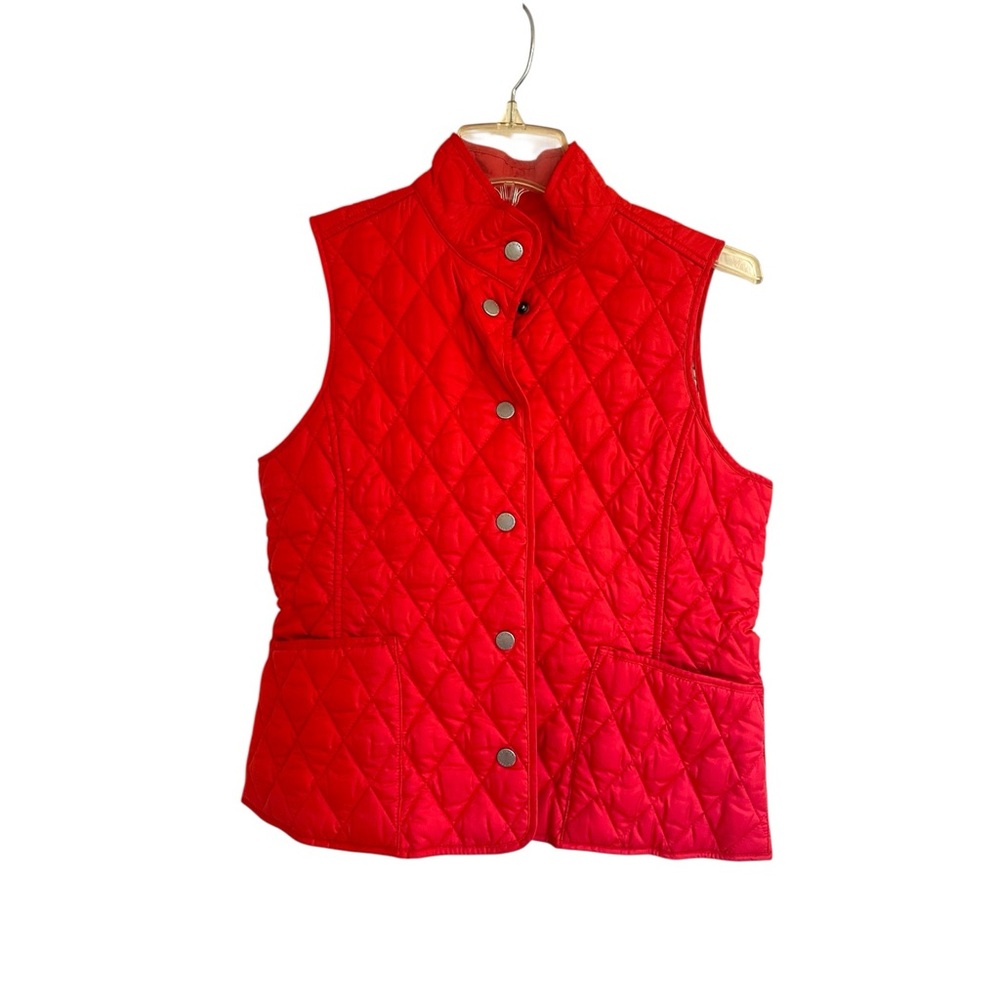 L.L. Bean Quilted Women's Bright Coral Vest Size XSP (Fitted)